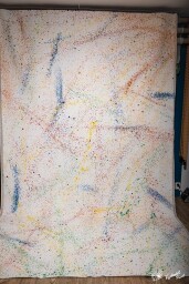 Malované plátno - barvná abstrakce